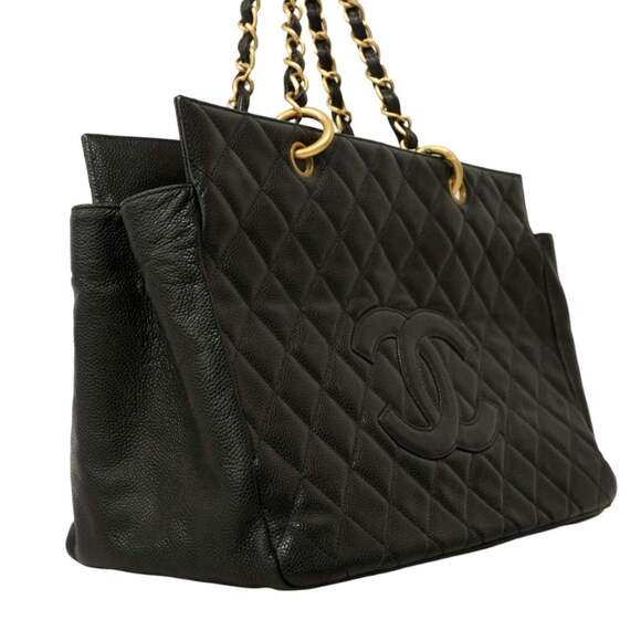 CHANEL Black Caviar Leather Shoulder Bag - Picture 2 of 16
